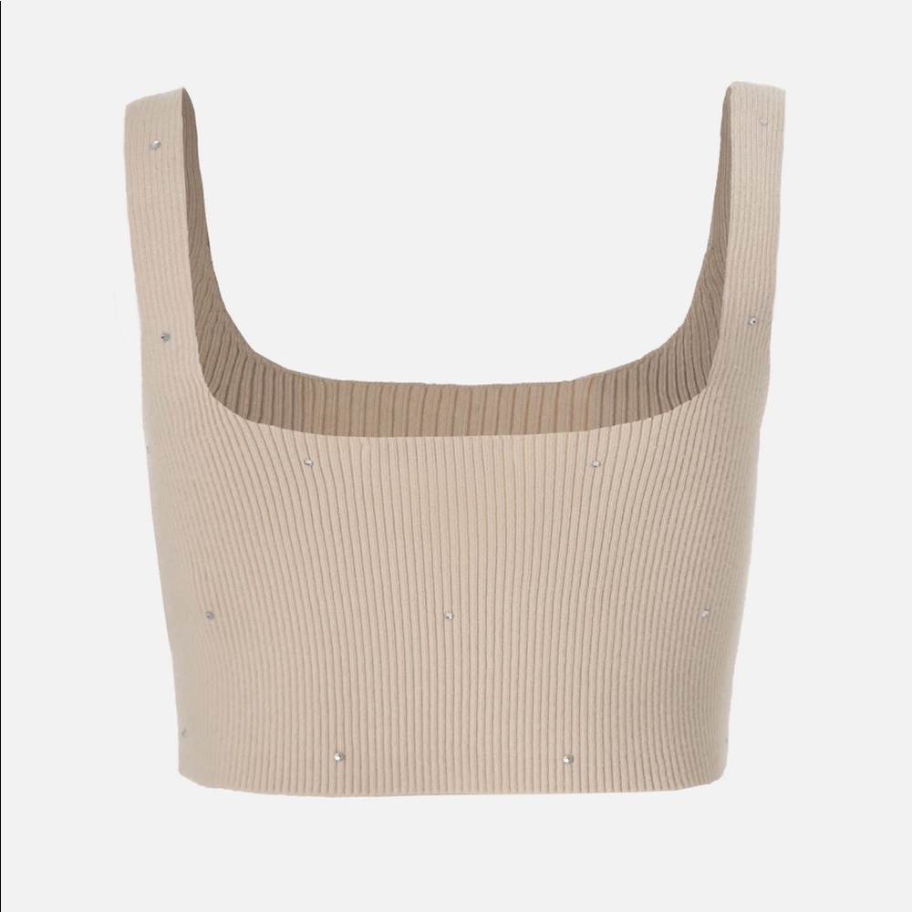 Lichi Rhinestone Embellished Ribbed Knit Top - Picture 3 of 4